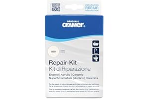 Cramer 16080IT Kit-Riparazione Superfici smaltate, Acrilico e Ceramica - bianco alpino/bianco sanitario - per riparazioni durature di vasche da bagno, piatti doccia e lavabi