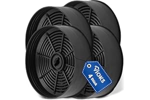 VIOKS 4 filtros de carbón activo de repuesto para campana extractora AEG ECFB03 9029798809 / Filtro de carbón para campana extractora, filtro de carbón activado para campanas extractoras