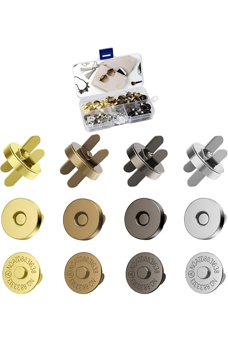 thumbnail: Csirnto 36 Stuks Karabijnhaken Set - 25mm Draaibare Haken Met D-Ringen & Schuifgespen (Goud/Zilver)