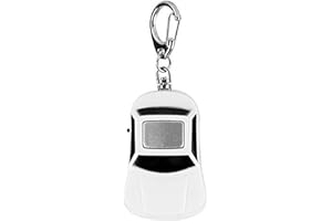 TONYSA Localizador de Llaves en Forma de Coche Mini antipérdida, Silbato Llavero con Control de Sonido con luz LED para Carteras/Coches/Mascotas/niños/Bolsos