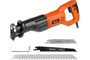 Yunirvana Sierra de Sable 710W, 3000 SPM Velocidad Variable, para Cortes Precisos en Madera, Metal y Muchos otros Materiales, Cambio de Hoja sin Herramientas ITDYYC77112