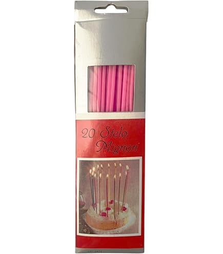 ScrapCooking 12 Candeline Lunghe Pastello Per Torta – Multicolore, Paraffina Di Qualità, Con Punte Alimentari, Altezza 12 Cm, Feste Compleanno
