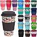 Produktbild LS Design Öko Coffee to Go Kaffe Tee Becher Bamboo Bambus Cup Retro Braun Bunt