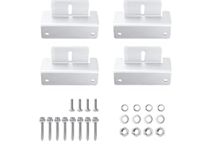 Viilich Lot de 4 supports de panneau solaire en Z pour montage panneau solaire Montage sur toit pour camping-car, toits, murs, autres toitures
