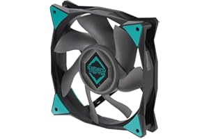 Iceberg Thermal IceGALE Xtra 120mm- 3000 RPM, 4 Pines, PWM, Rendimiento Extremo, Ventilador de PC de 120 mm (120mm, negro)