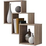 Fmd Moebel 270 001 Nora Etagere Murale Avec 4 Compartiments Bois Chene Blanc 100 X 19 5 X 53 Cm Amazon Fr Cuisine Maison