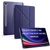 UnDePlus Samsung Galaxy Tab S10 Lite FE/S10/S9 FE/S9 ile uyumlu Kılıf Kalem B&ouml;lmeli Trifolding Case(12.4in&ccedil; Değildir) Laciver