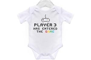 ART HUSTLE Player 3 Has Entered The Game Short Sleeve Bodysuit/Baby Grow For Baby Boy Or Girl
