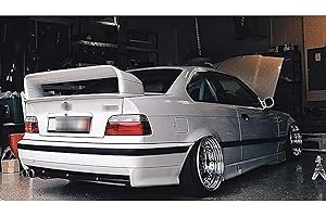 KJGE Coche Alerón Trasero para BMW E36 Series 3 Coupe M3 GT Style 1990-2002 | Alerón Trasero Maletero del Coche Alerón Parabrisas Techo Solapa Portón Trasero