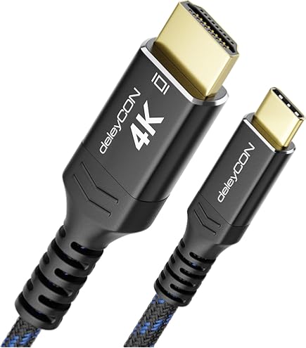 Cavo USB C A HDMI 2.1 - 1 Metro - 8K@30Hz, 4K@120Hz - 48Gbps - Compatibile Thunderbolt 3/4 Per MacBook, IPad, TV