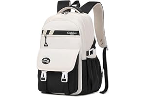 FRONET Zaino Scuola Media Ragazza Superiore Ragazzo, Zaini la Scuola Elementare 7 8 9-18 Anni Bimbo Bambina Bambino Borse Casual 15.6'' PC Portatili, Zainetti per Bambini Ragazze Grande School Bags