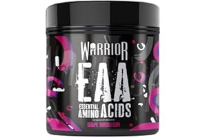 Warrior EAA - Essential Amino Acids - 360g - Provides Exceptional Support for Recovery & Muscle Soreness - Formula Includes Cyclic Dextrin, Taurine and More, Grape Bubblegum