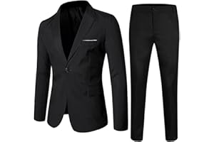 Bkazwe bito da Cerimonia 2 Pezzi per Ragazzo Vestito Elegante per Bambini, 2 Pezzi, con Giacca con Revers a Lancia e Pantaloni, Smoking da Bambino, per Matrimoni e Feste Abbigliamento Gentleman