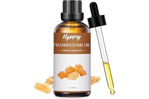 Hyppry 100ml Frankincense Essential Oils, 100% Pure Natural Frankincense Resin Oil - for Diffuser, Aromatherapy, Skin Care, Relax, Spa, Perfume & Candles Making