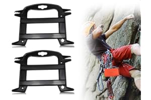 AOYEGIC Lot de 2 enrouleurs de paracorde Multifonctions en Plastique avec Double Denture pour Cordes de Parachute, Cordons, câbles, Cordes et Lignes de pêche (Noir)