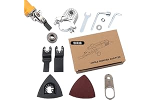 BBBABESLK Juego de convertidor de amoladora angular, juego de herramientas oscilantes para amoladora angular - Juego de hojas de sierra oscilante multifunción,Conversión de amoladora angular multifunción para p