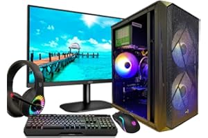 TRENDING PC PC Gaming Completo • TrendingPC • Ryzen 7 5700G 8X 3,80Ghz • 32Gb RAM DDR4 RGB • AMD Radeon 8 Graphics • 1tb m.2 • WiFi 6 & Bluetooth • Monitor 24" 100hz •Windows 11 • Teclado Auriculares y ratón