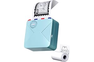 Phomemo M02S Mini Imprimante Portable,300dpi Imprimante Photo Thermique,Imprimante d'autocollants Bluetooth sans Fil,Compatible avec Papier 15,25,53mm-Vert