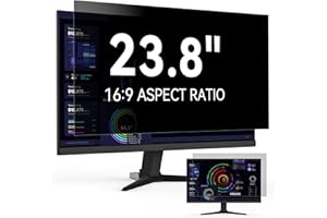 PROTESCREEN Pellicola Privacy 23.8 Pollici 16:9, Monitor Filtro Privacy Schermo Compatibile con HP/dell/Acer/Lenovo/Thinkpad/Samsung/ASUS, Rimovibile Antiriflesso Pellicola Protettiva Schermo per 23.8"
