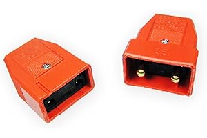 Lyvia Electrical 9417OR 10A 2 Pin Connector, Orange