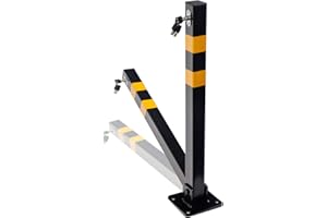 STREETWIZE ACCESSORIES FOLDING HEAVY DUTY PARKING POST - WITH KEYS AND BOLTS