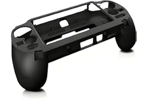 MODJUEGO L2 R2 Trigger Hand Grip Shell Controller Protective Case for PSVita 1000 (Black)