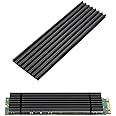 Aluminum Heatsink-2Pack Kalolary Radiator Chipset Heat Sink Cooling Fin with Thermal Pad for NVME NGFF M.2 2280 PCIE SSD,DIY Laptop PC Memory Cooling Fin Radiation