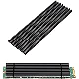 Aluminum Heatsink, 2 Pack Kalolar Cooler Chipset Heatsink Heatsink with Heating Pad for NVME NGFF M.2 2280 PCIE SSD, DIY Lapt