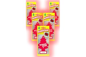 FRESHCAR Wunderbaum Désodorisant Parfum de Voiture Arbre Magique Arbre Parfumé: 5 Pièce + Stylo à Bille light-tribe (Kirsche)