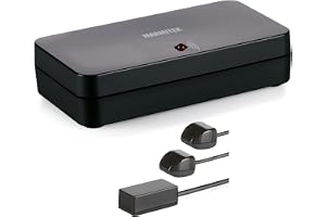 Marmitek Invisible Control 6 XTRA - Infraröd förlängare för AV-skåp | Styr enheter i stängt skåp med IR extender, 2 blaster-LED, extra liten IR-mottagare, RC-MM, TV-dekoder och AV