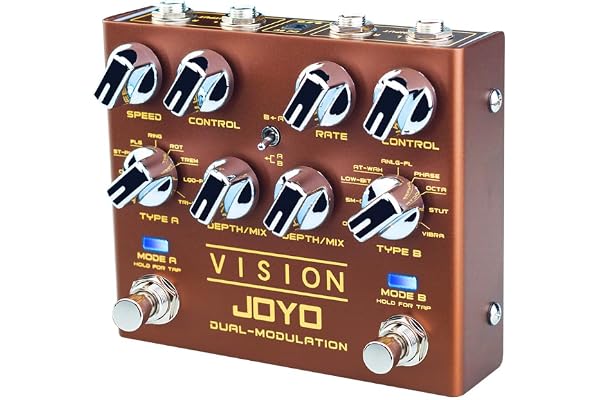 JOYO Pédale Multi-Effets De Modulation R-Series - Double Canal Stéréo, 9 Effets Pour Guitare Électrique (Vision R-09)
