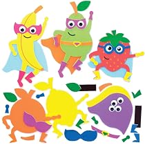 Kit Singes Aimantés Baker Ross - Lot De 8 - Loisir Créatif Enfant - Aimants Frigo Décoratifs