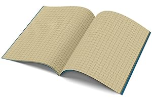 THE DYSLEXIA SHOP A4-10mm Squared Tinted Exercise Book - Blue Cover - Cream - Single Book