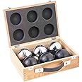 Engelhart Weiblespiele 010208 Set in Wooden Box, Pack of 6, Black/Silver