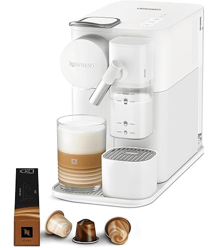 Nespresso F411-ME-WH-NE Lattissima + Coffee Machine, White