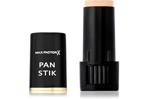 Max Factor - Fondotinta Compatto Pan Stik - Stick Multiuso 3in1: Fondotinta, Correttore e Contouring - 012 True Beige - 9 g