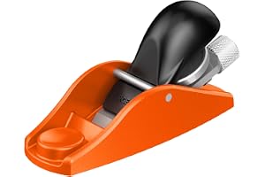 JORGENSEN 3-1/2" Mini Wood Planer With Ductile Iron Body - Hand Plane for Trimming and Woodworking With Adjustable Cutting Depth