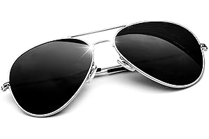 KANASTAL Lunettes de Soleil pour Homme et Femme Polarisées UV400 Lunette de Soleil en Alliage Al-Mg Premium Rétro