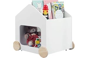 JOLIE VALLÉE TOYS & HOME labebe Aufbewahrungsbox für Kinder, Deluxe-Spielzeugkiste, Spielzeug-Organizer, weiß