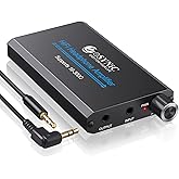 eSynic Headphone Amplifier Portable HiFi Headphone Amplifier 16-300 Ohm Headphone Amplifier HiFi Amplifier with Rechargeable 