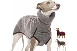 MOKATES Greyhound - Vêtement à Col Roulé pour Chien de Petite, Moyenne et Grande Taille - Veste Polaire Extensible - Taille 5XL