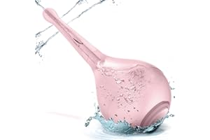 DECATELA Aorgasms Poire de Lavement Intime Anale,Poire a Lavement avec Clapet Anti-Retour,Douches Anus et Vaginale avec Buse à 5 trous,Lavemen Kit en Silicone Réutilisable Portable