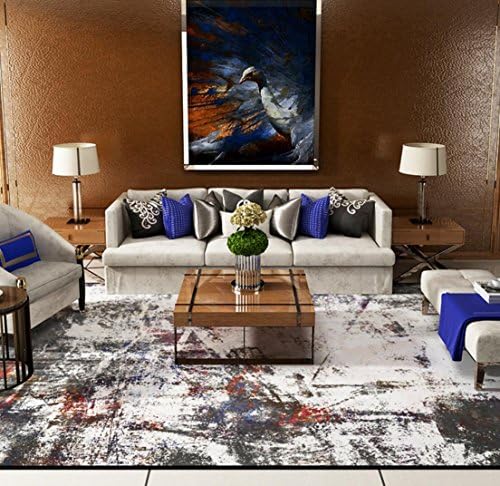 Paterson Collection Grey Contemporary Moroccan Trellis Design Lattice Area Rug , 50*80cm