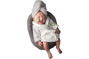 GWWFE Appena nato Fotografia Prop Accappatoio Set di asciugamani Baby Robe per Spa Trucco Foto Servizio Costume Puntelli per Neonato Ragazzi Ragazze