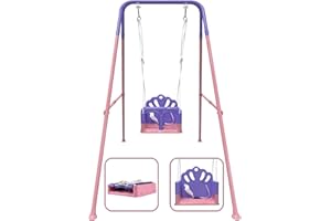 G TALECO GEAR Babyschaukel Outdoor mit Gestell, Babyschaukel für drinnen und draußen, Baby Swing für den Garten, sicheres und langlebiges Design, wächst mit Ihrem Kind