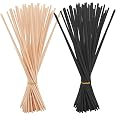 100 Bastoncini Per Diffusore In Fibra 35cm X 3mm - Ricambi Bianchi Per Oli Essenziali, Profumatori Ambiente, Cannucce Assorbi Odore