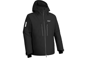 Pioneer Camp Herren Skijacke mit RECCO® Reflektoren Wasserdicht Winddicht Snowboardjacke Warm Outdoor Winterjacke