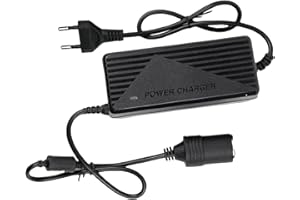 BAIFULAI Adapter sieciowy do samochodu, 220 V na 12 V 10 A, adapter do gniazda zapalniczki samochodowej, przetwornica prądu do odkurzacza samochodowego, lodówki, kompresora, pompowania opon