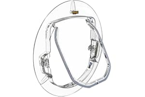 Hakuna Pets Ultra Clear Pet, Cat and Dog Door with 4-Way Locks for Screens, Glass Doors and Windows up to 0.6" Thick, Small, Clear