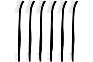 Gosknor 6pcs Brosses de Nettoyage en Nylon à Double Extrémité, Petit Ensemble de Brosses Nettoyage Brosse Multifonctionnelle Outil des Crevasses pour Cuisine Bijoux Petits Objets (Style 2)